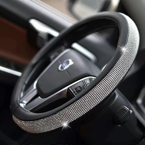 Housses De Volant En Cuir De Voiture Cristal Strass Housses De Volant De Voiture Protecteurs D'intérieur