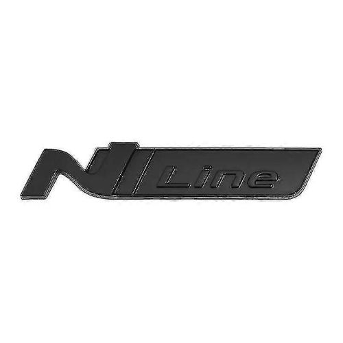 3d Métal Argent Logo N Nline Emblème Voiture Calandre Avant Badge Décalcomanie Pour Hyundai Yasant Elantra Tucson N Nline Stikcer Accessoires