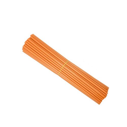 72pcs 24cm Universel Vélo Rayon Peaux Couvertures Moto Jante Rayon Enveloppes Manteaux Kit De Décorationorange