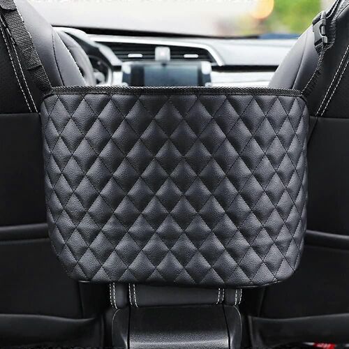 Sac De Rangement De Siège De Voiture,Support De Sac À Main De Voiture Sac Organisateur De Dossier De Siège En Cuir De Grande Capacité