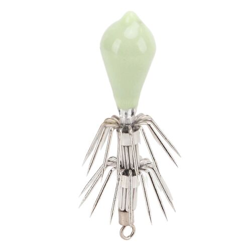 Glow Dans Le Noir Hameçons De Pêche Octopus Lumineux Hameçons Plombés Leurre De Pêche Matériel D'appât Pour L'eau Salée11g