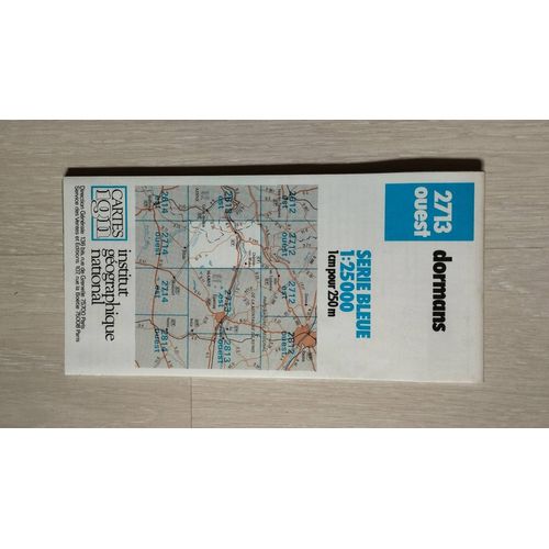 Carte Ign Série Bleue Dormans