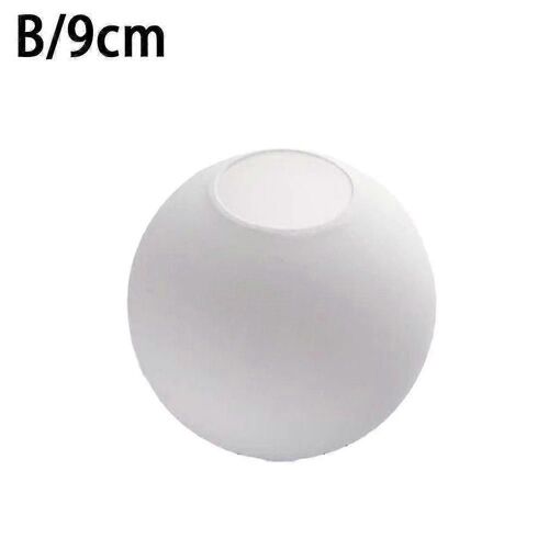 Abat-jour en verre globe blanc mat remplacement couverture de lumière ronde Fix -xx