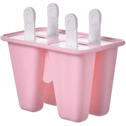 Ensemble De Moules À Glace En Silicone,4 Pièces Réutilisables Moule À Popsicle Gratuit Moule À Glace À Libération Facile Pour Enfant