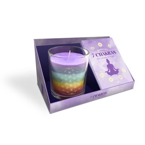 Illuminer Mes 7 Chakras Grâce À La Magie Des Bougies - Coffret Avec 1 Bougie