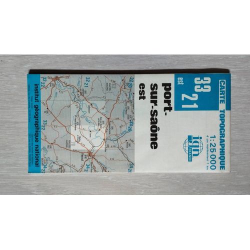 Carte Ign Topographique Port-Sur-Saône Est