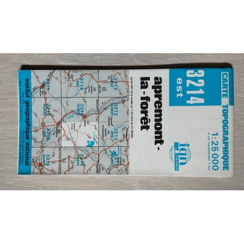 Carte Ign Topographique Apremont-La-Forêt