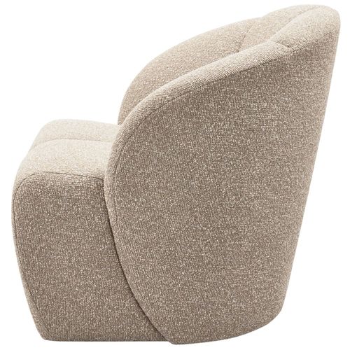 Fauteuil En Bouclé Beige