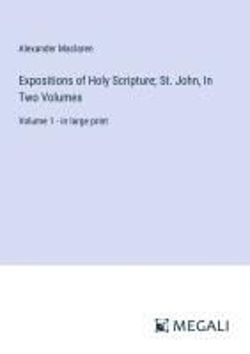Expositions Of Holy Scripture; St. John, In Two Volumes