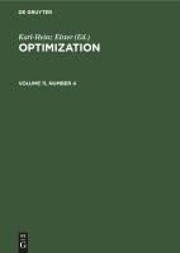 Optimization. Volume 11, Number 4