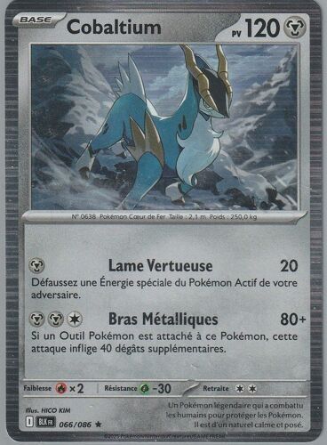 Carte Pokémon - Cobaltium - 066/086 - Holo-Rare - Ev10,5 Foudre Noire