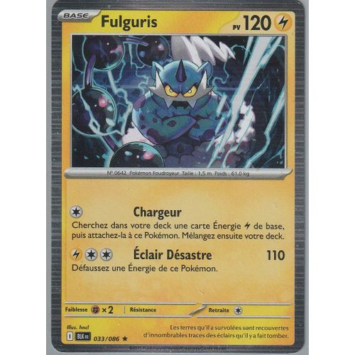 Carte Pokémon - Fulguris - 033/086 - Holo-Rare - Ev10,5 Foudre Noire