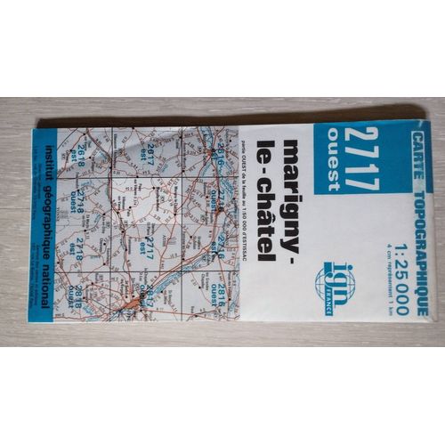 Carte Ign Topographique De Marigny-Le-Châtel
