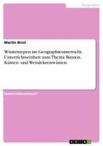 Wüstentypen Im Geographieunterricht. Unterrichtseinheit Zum Thema Binnen-, Küsten- Und Wendekreiswüsten