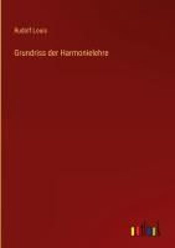 Grundriss Der Harmonielehre