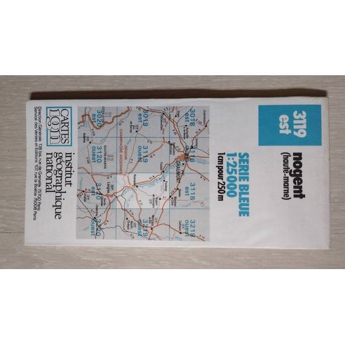 Carte Ign Série Bleue De Nogent