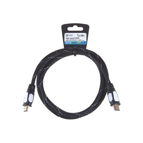 EMOS - Câble HDMI avec Ethernet - HDMI mâle pour HDMI mâle - 1.5 m