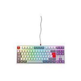 CHERRY XTRFY K4V2 - Retro Edition - clavier - RGB - 80% - TKL - backlit - USB - QWERTZ - Allemand - commutateur : CHERRY MX2A Red - gris