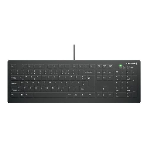 Active Key AK-C8112 - Clavier - médical - 100% - full size - lavable - USB - QWERTZ - Suisse - commutateur : CHERRY SX - noir