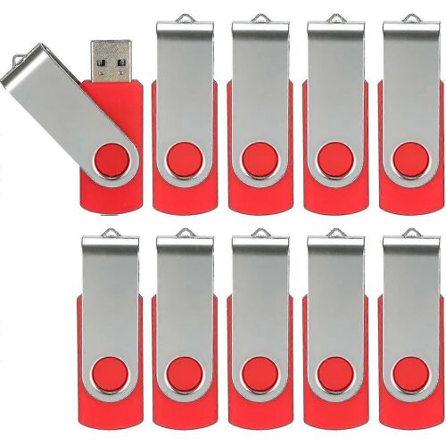 Meilleures ventes en 2024 10 pièces de pilote de mémoire flash USB USB 2.0 Thumb Drive Swipe Mémoire rotative Baseball Pliage Stockage Pilote de lecteur Zipper Driv