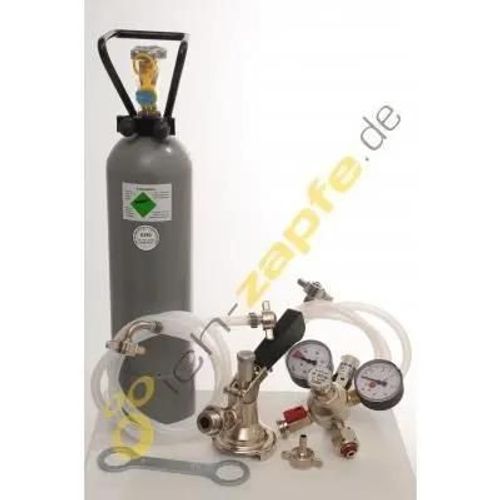 Paquet d'accessoires 4 avec 2,0 kg de CO2 pour 2 conducteurs tireuse a bieren avec 1 * raccord plat et 1 * raccord combiné