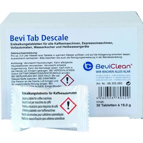 Produits de nettoyage, Détartrants, Pastille detartrage - Bevi TAB Descale