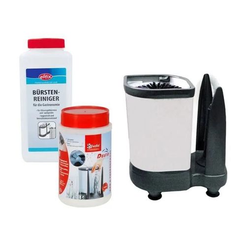 Ensemble complet - Lave verre bar Delfin 1-pot 3100, nettoyeur de brosse, pastilles de lavage de verre