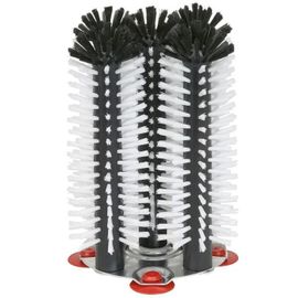 Lave verre brosse, Brosses de nettoyage pour verre - avec fond métallique, Delfin, 5 x 25 cm