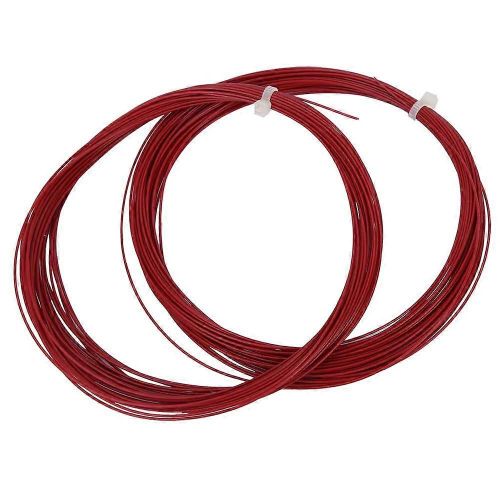 2 Pcs Durable 10m Haute Flexibilité Badminton Cordage Ligne Raquette D¿Entraînement Raquette Raquette (Rouge)