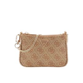 Trousse Guess Orlina logo 4G Femme Marron