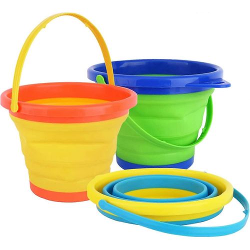Seau De Plage Jouet De Sable,Seau De Sable Pliable Pour Enfants Seau De Sable Extensible Carré Pour La Plage