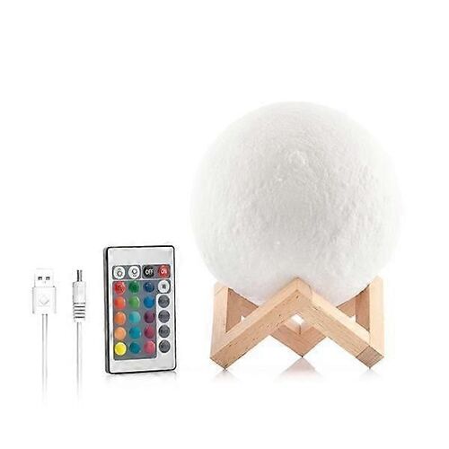 Lampe - Lampe Lune 15 cm / Lampe de nuit - Lampe Lune - Couleur réglable multicolore