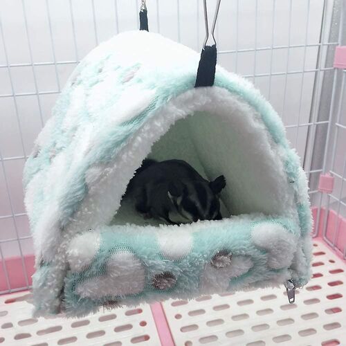 Cage En Polaire Pour Petits Animaux Pendu Maison Lit Rat Furet Chinchillas Totoro Hamster