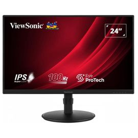 ViewSonic VG2408A-MHD - Écran LED - 24" (23.8" visualisable) - 1920 x 1080 Full HD (1080p) @ 100 Hz - IPS - 250 cd/m² - 1300:1 - 5 ms - HDMI, VGA, DisplayPort - haut-parleurs