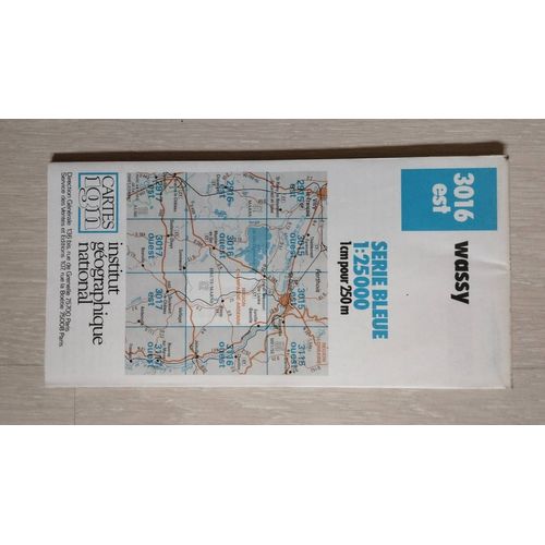 Carte Ign Série Bleue De Wassy