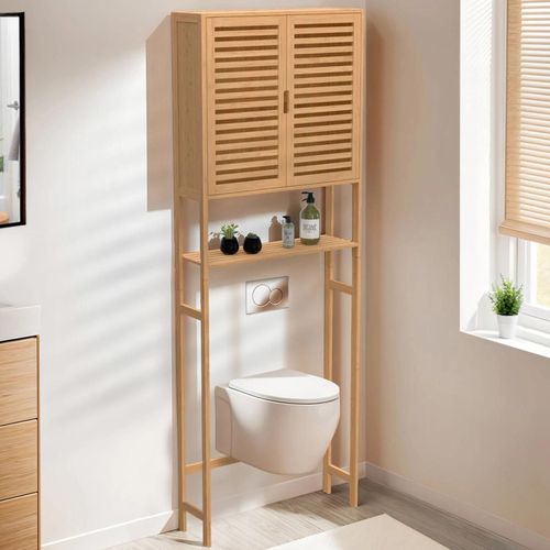 Meuble Étagère Dessus Wc Placard Bambou Bea