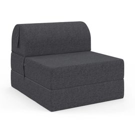 Chauffeuse Paloma En Tissu Gris Anthracite