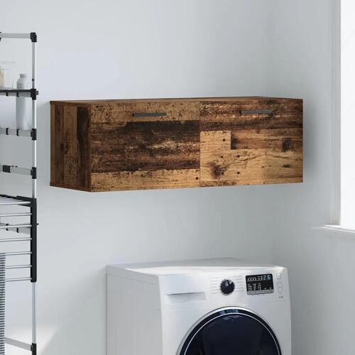 Vidaxl Meuble Mural Bois Ancien 100 X 36.5 X 35 Cm Bois D'ingénierie