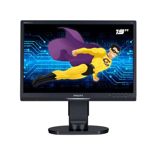 Ecran Plat PC 19" PHILIPS 190BL1CB LCD-TFT 16:10 VGA DVI-D Wide 1440x900