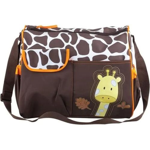 Sac À Langer Pour Bébé Trixes - Modèle Girafe - 7 Poches - Sangle Réglable