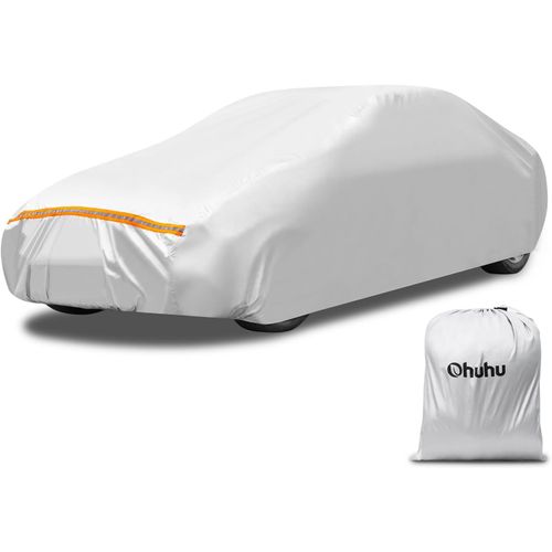 Kalanka-Bache Voiture Exterieur , Imperméable Résistant Aux Rayures Protection Uv, Housse De Protection Avec Bandes Réfléchissantes, Pour Berline 485-510 Cm