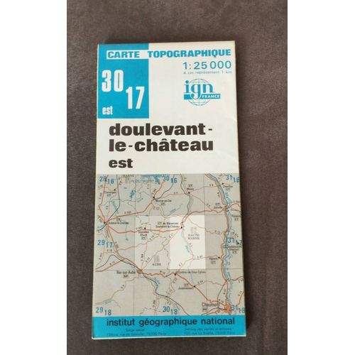 Carte Ign Topographique De Doulevant-Le-Château Est