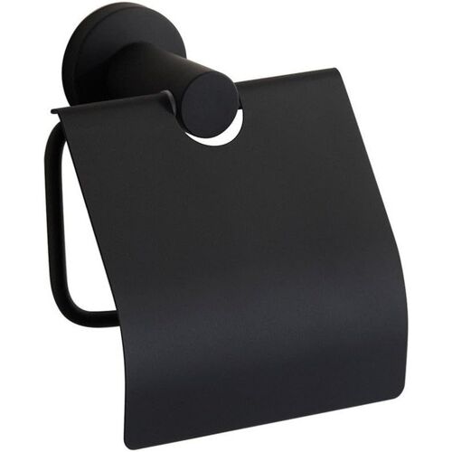 Porte Rouleau Papier avec Couverture Montage Mural Pratique avec Fixation Invisible Construit par 304 Acier Inoxydablede en Finition de Peinture de Caoutchouc pour Salle de Bain Toilette