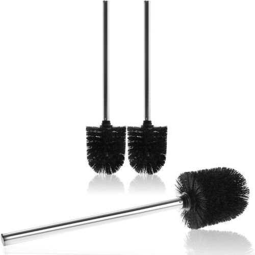KALANKA-accessoire pour toilette et brosses de remplacement et des têtes de brosse, Plastique, Ersatzbürste Schwarz - 2 Stück