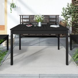 Prolenta Premium - Table De Jardin Noir 121x82,5x76 Cm Bois Massif De Pin