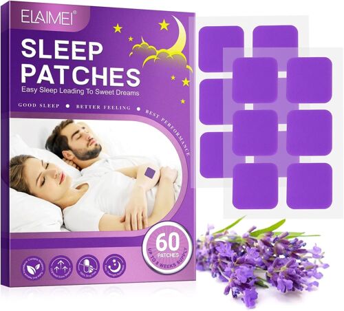 Lot De 60 Patchs De Sommeil Profonds Pour Adultes,Patchs De Sommeil Améliorent La Qualité Du Sommeil Rapidement,Meilleure Alternative Naturelle D'aide Au Sommeil Sans Cruauté Envers Les Animaux