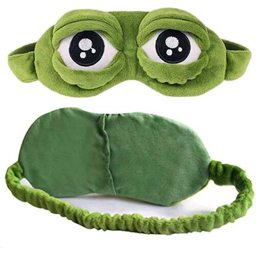 Masque Pour Les Yeux De Grenouille,Femme Homme Enfant,Idéal Pour Insomnie Et Voyage