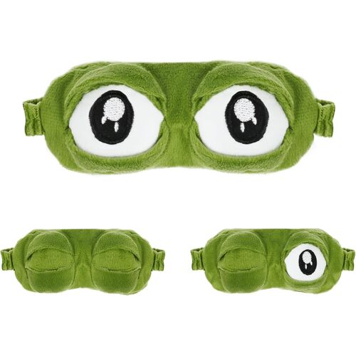 Kalanka-Masque Pour Les Yeux De Grenouille, Grenouille Masque De Sommei, Masque 3d Grenouille Sommeil De Cartoon, Masque De Voyage Pour Les Yeux Grenouille, Pour Femmes Enfants Hommes 