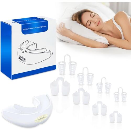 Gouttiere Dentaire Bruxisme Orthese Anti Ronflement Protège-Dents Gouttiere Dentaire Protecteurs Buccaux Dispositifs Anti-Ronflement Protege Dent Nuit Mouth Guard For Grinding Teeth Clenching 