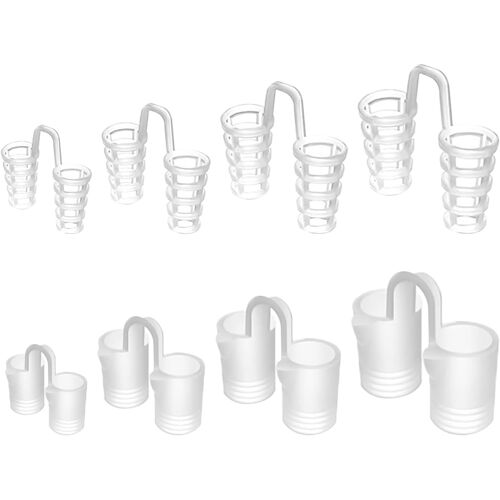 Dilatateur Nasal Dispositif Anti Ronflement Efficace,Lot De 8 Écarteur Nasal De Réduction Des Ronflements ,Pince-Nez Pour Améliore Respiration Sommeil Confortable,4 Tailles,2 Types 